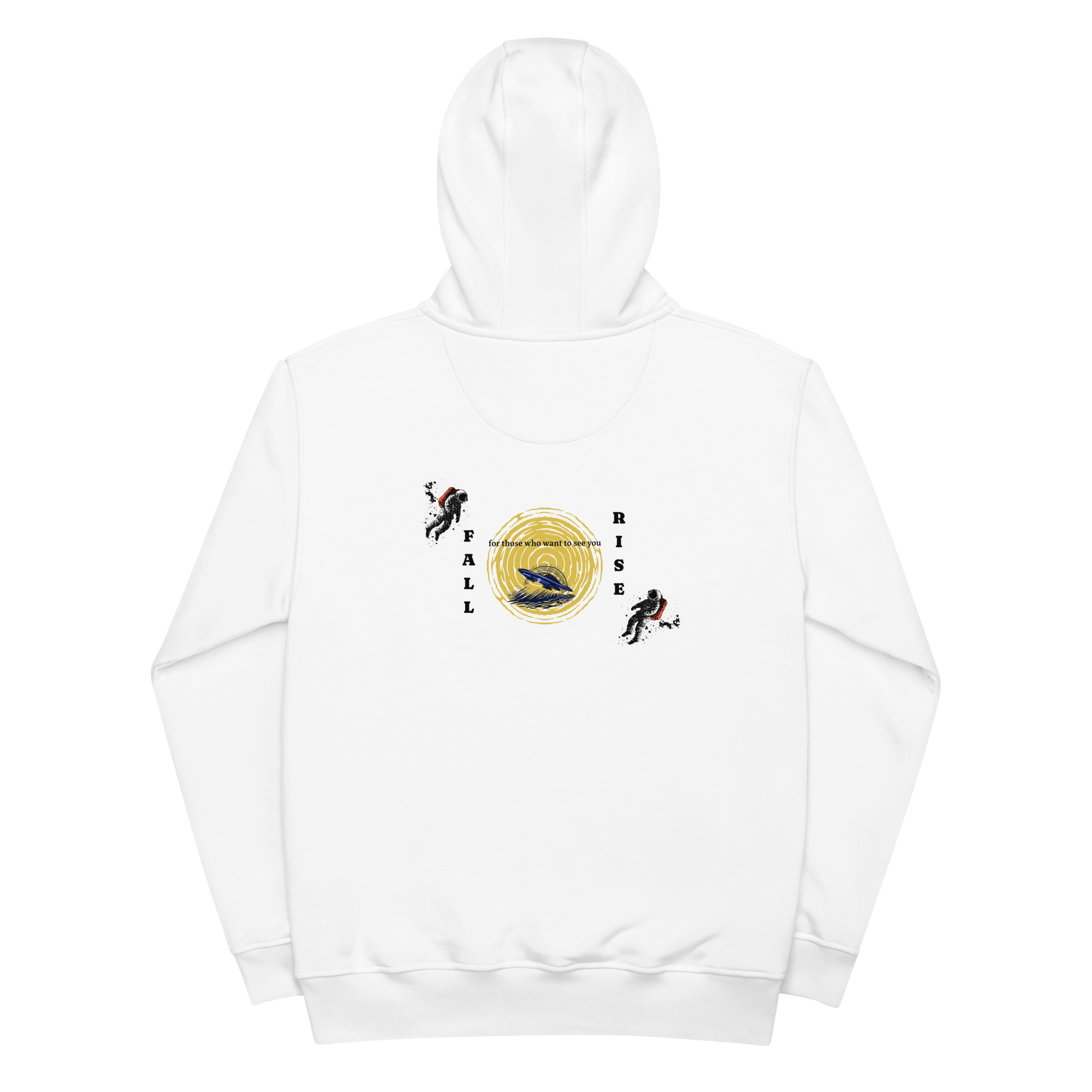 Embroidered Rise Above hoodie